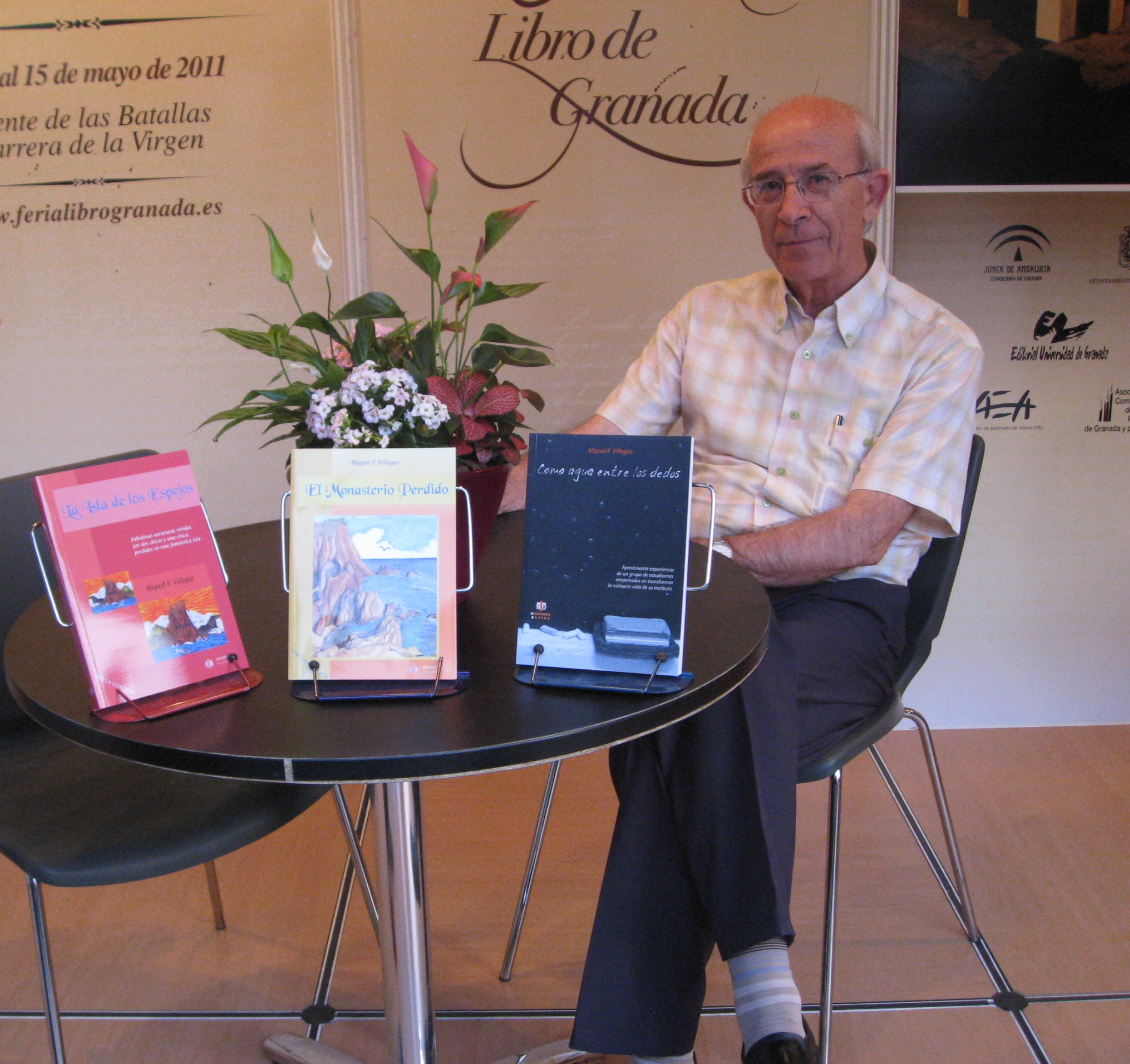 Miguel F. Villegas en la Feria del Libro de Granada